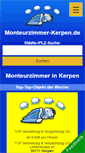 Mobile Screenshot of monteurzimmer-kerpen.de